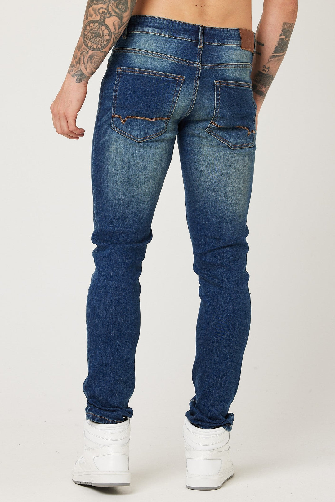 Monthope Tapered Jeans - Dark Blue