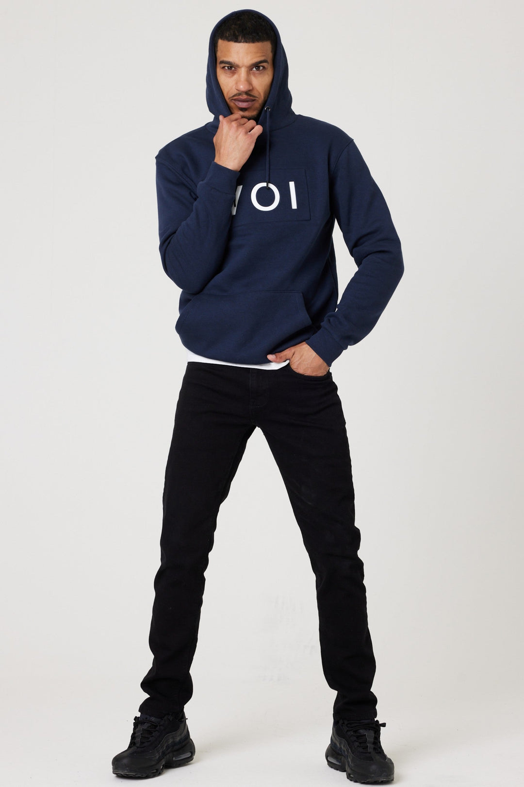 Brooklands Fleece Hoodie - Navy