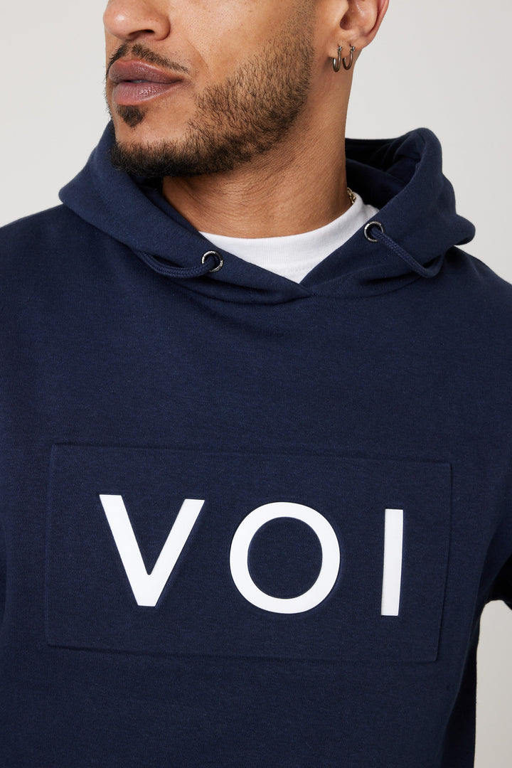 Brooklands Fleece Hoodie - Navy