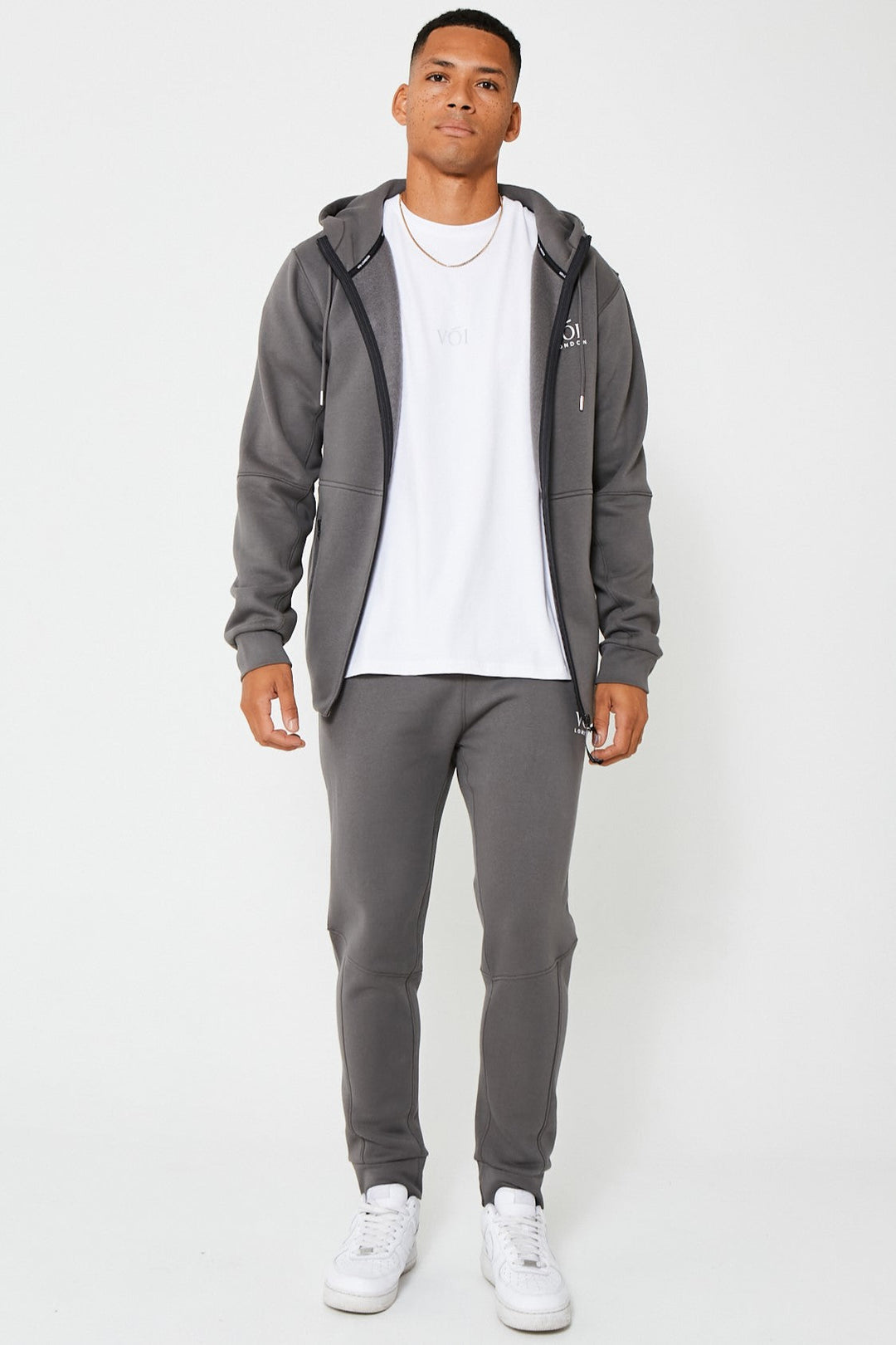 Guilford Fleece Tracksuit - Dark Grey