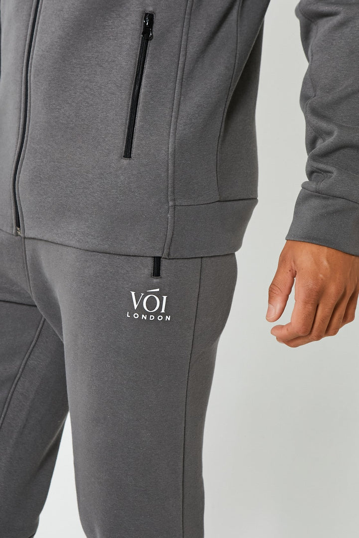 Guilford Fleece Tracksuit - Dark Grey