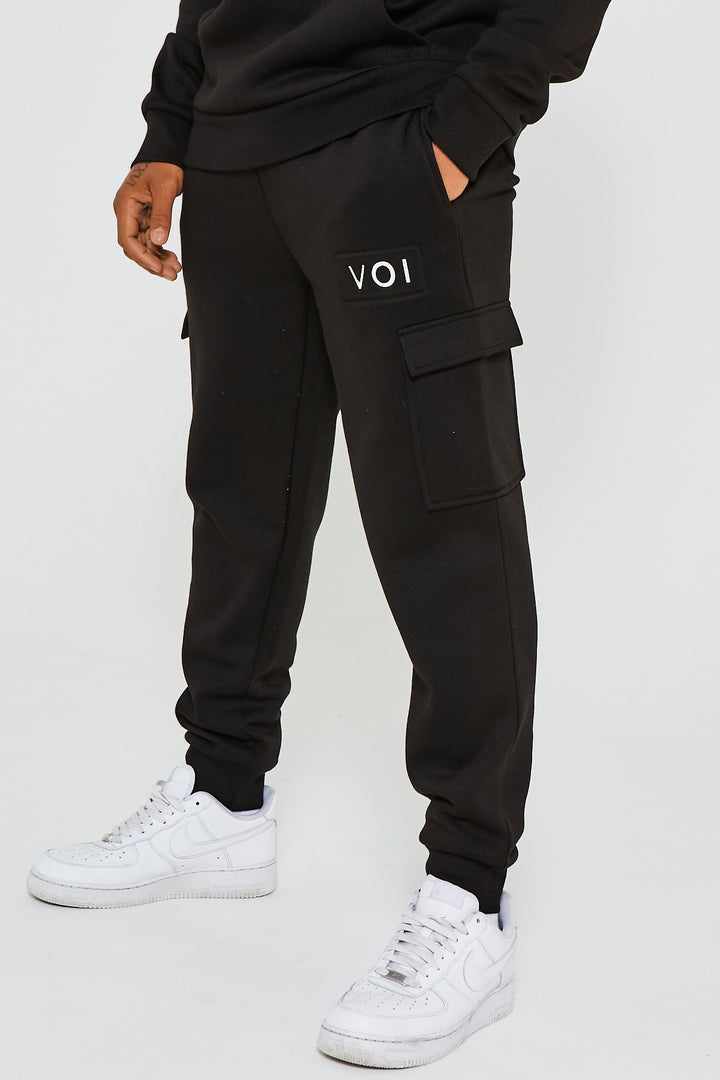 Hampshire Cargo Fleece Jogger - Black