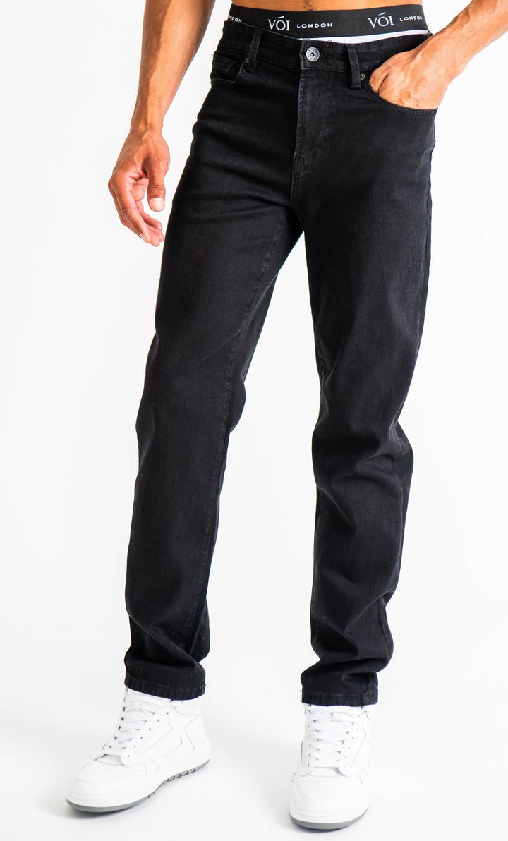 Howland Straight Fit Jeans- Black