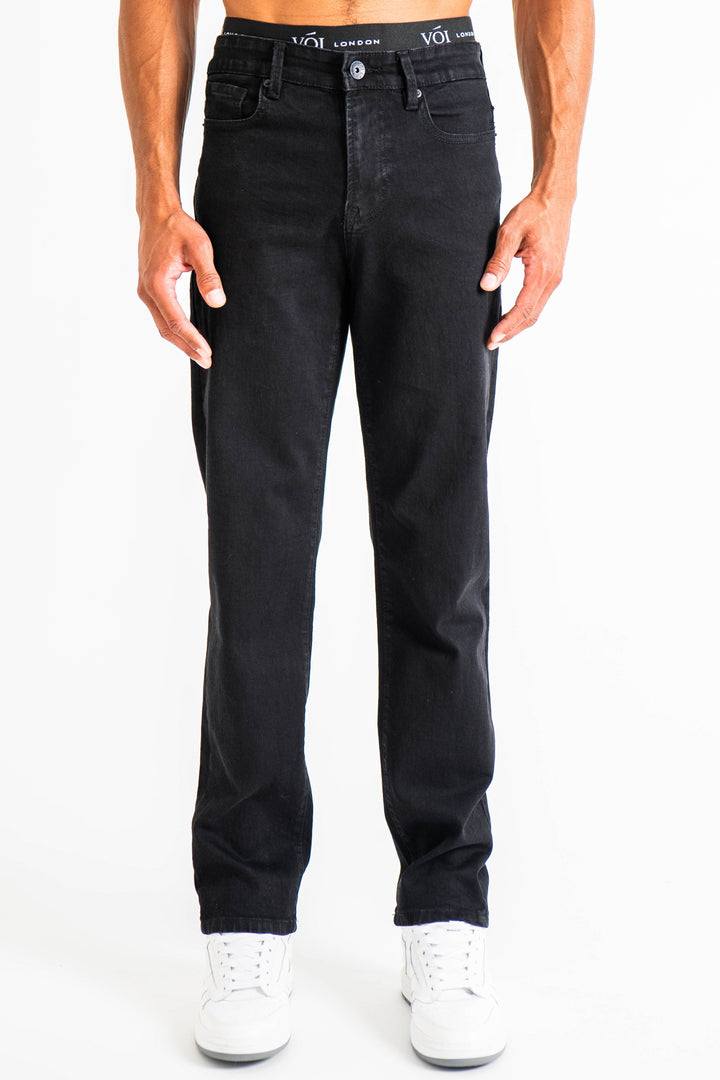 Howland Straight Fit Jeans- Black