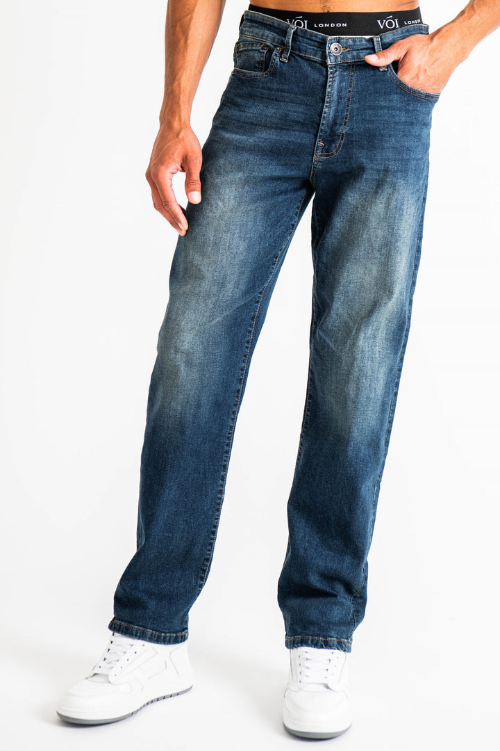 Howland Straight Fit Jeans- Blue