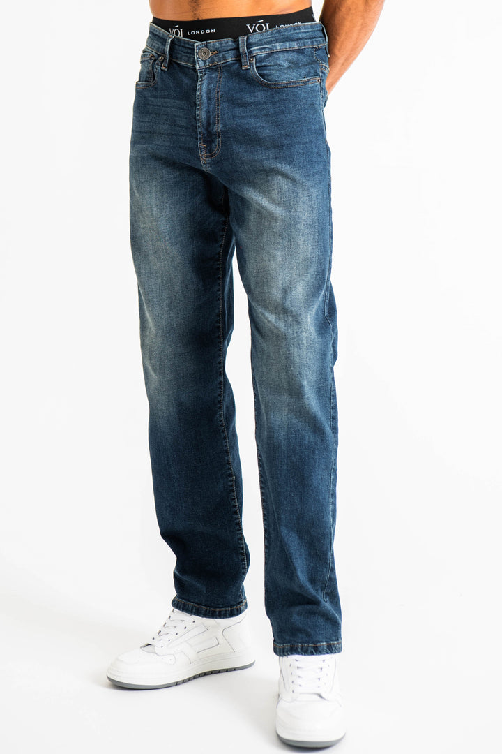 Howland Straight Fit Jeans- Blue