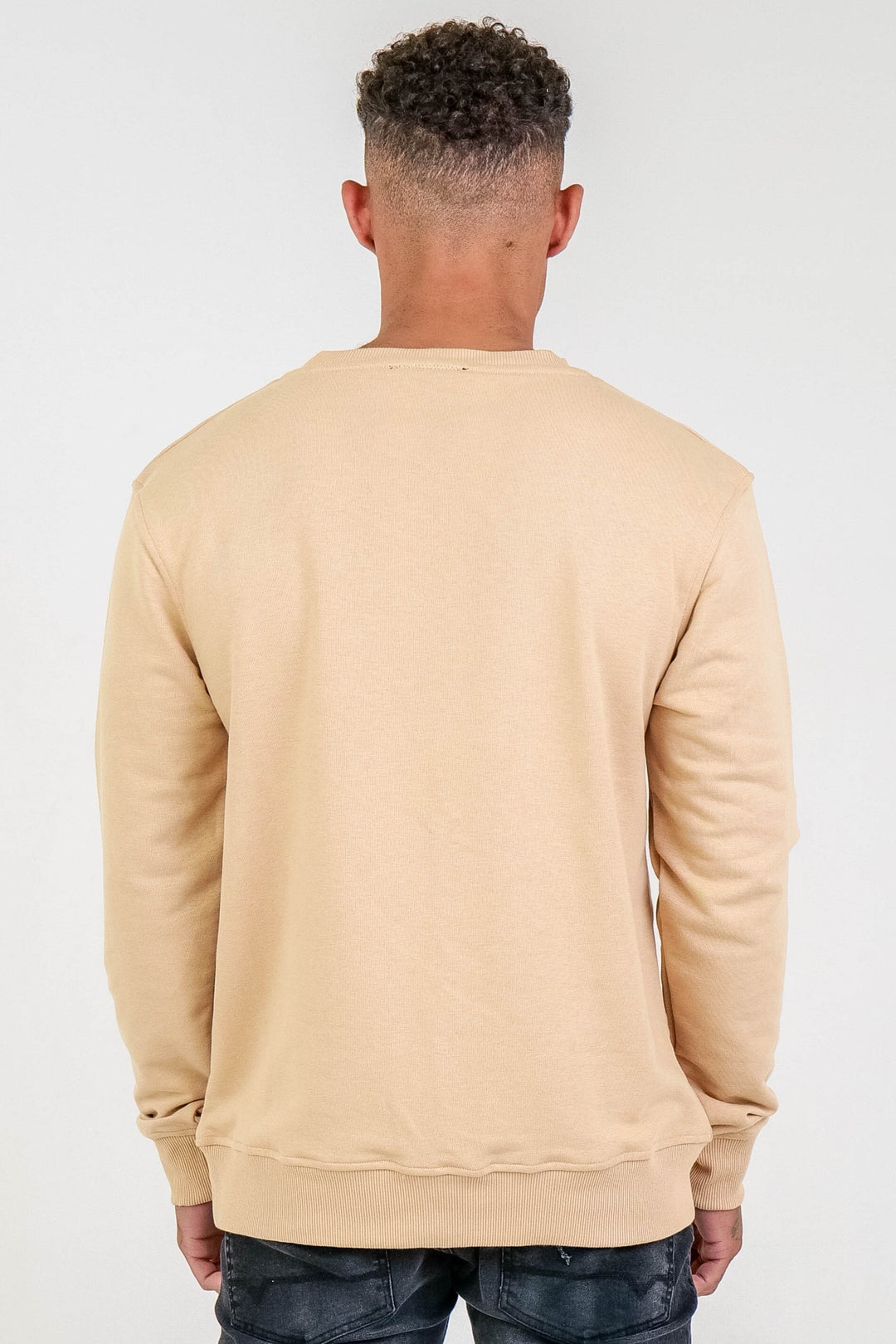 Clarendon Crew Neck Jumper - Beige