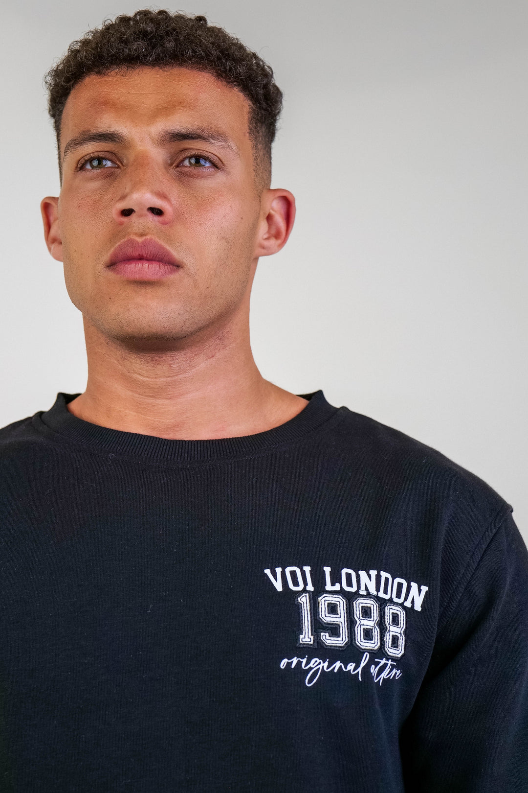 Clarendon Crew Neck Jumper - Black