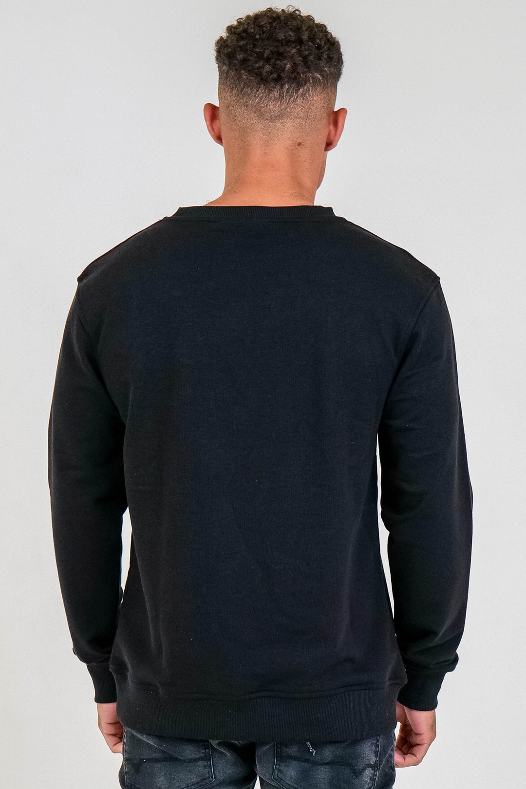 Clarendon Crew Neck Jumper - Black