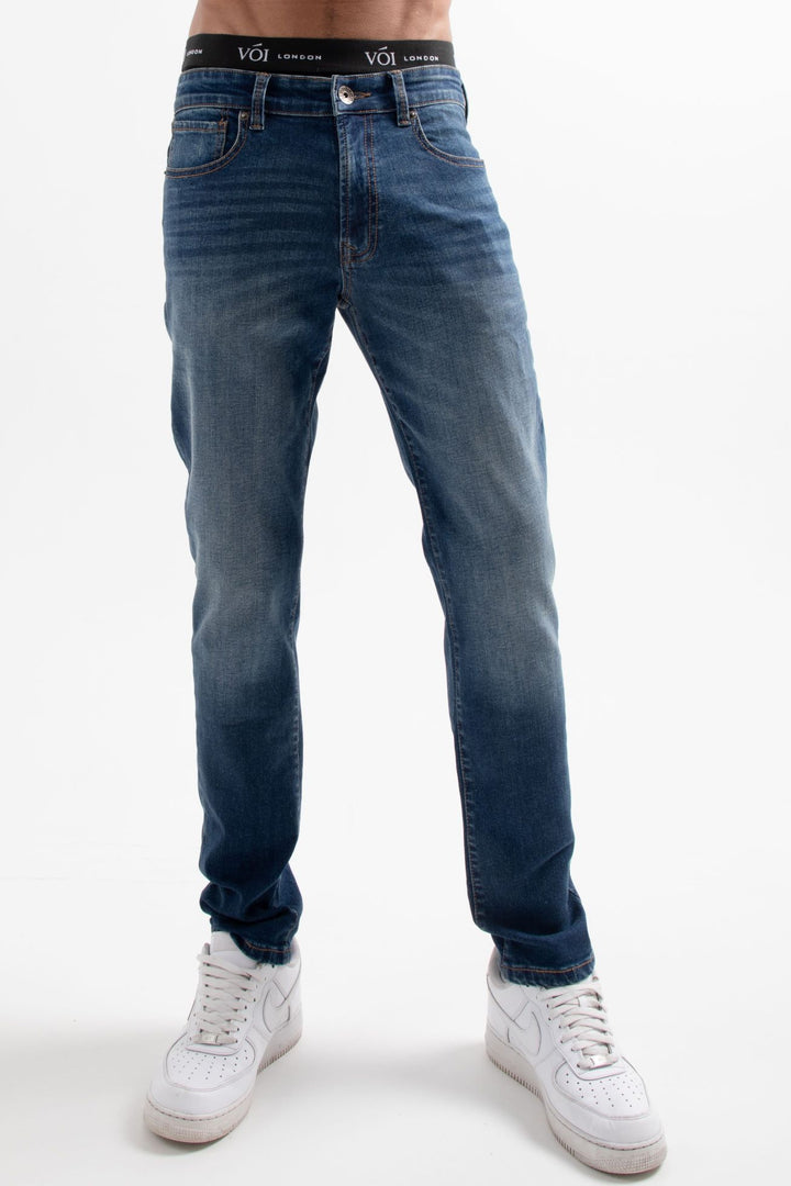 Hamilton Tapered Jeans- Mid Blue