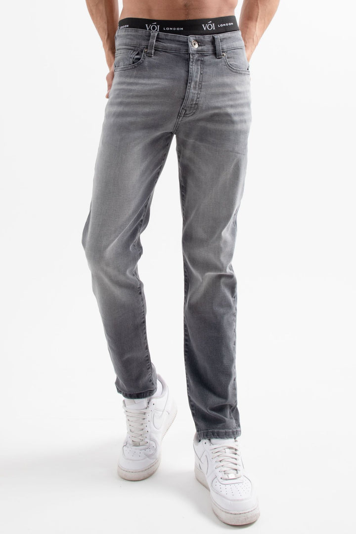 Hamilton Tapered Jeans- Grey