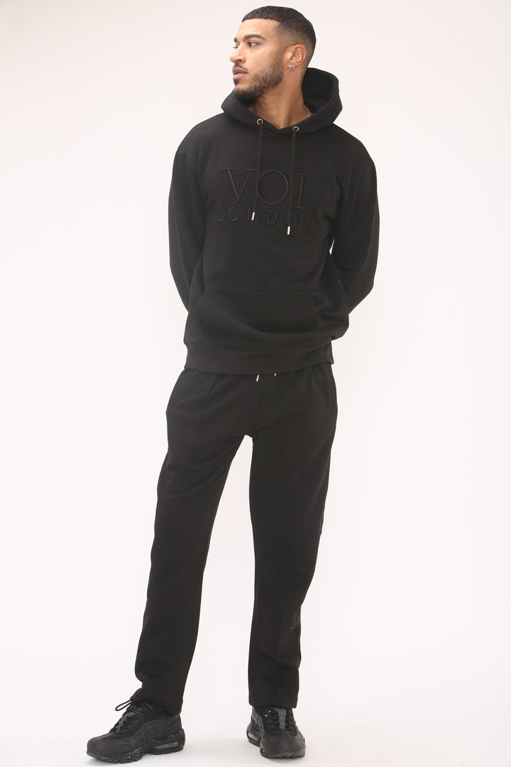 Mason Fleece Tracksuit - Black
