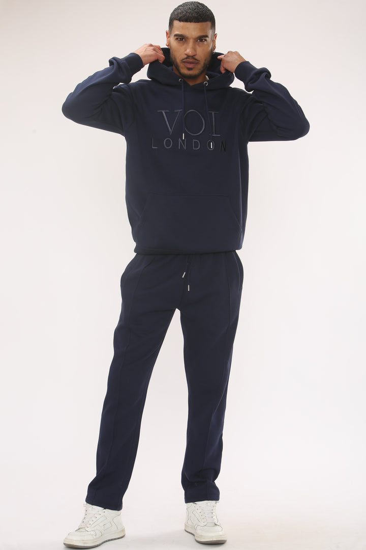 Mason Fleece Tracksuit - Navy