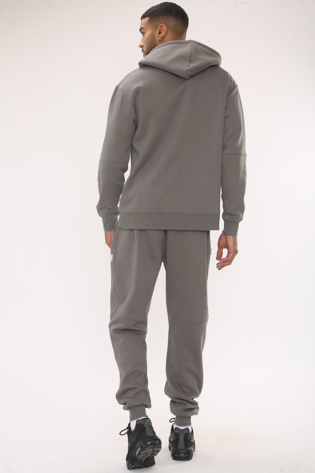 Arlo Zip Through Fleece Tracksuit - Pewter
