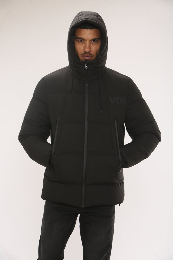 Arden Puffer Jacket - Black
