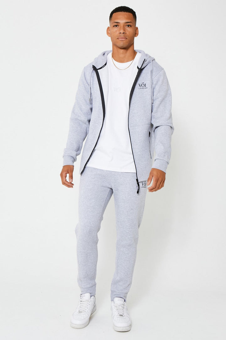 Guilford Fleece Tracksuit - Grey Marl