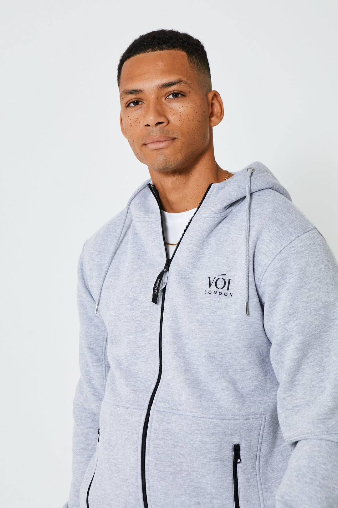 Guilford Fleece Tracksuit - Grey Marl