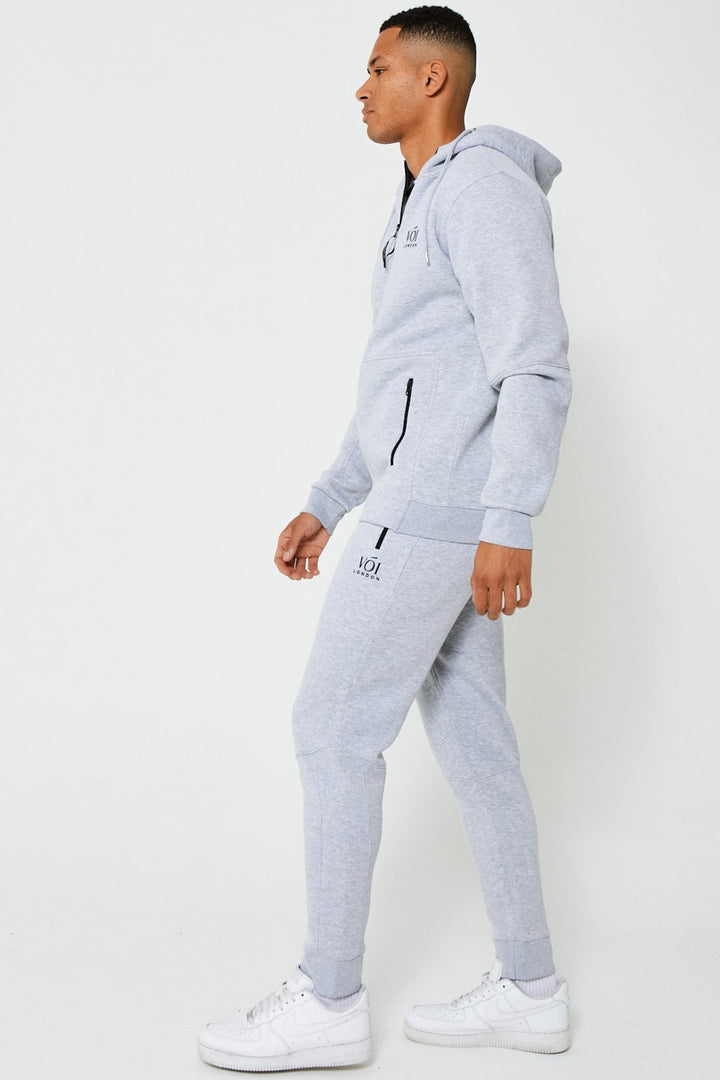 Guilford Fleece Tracksuit - Grey Marl