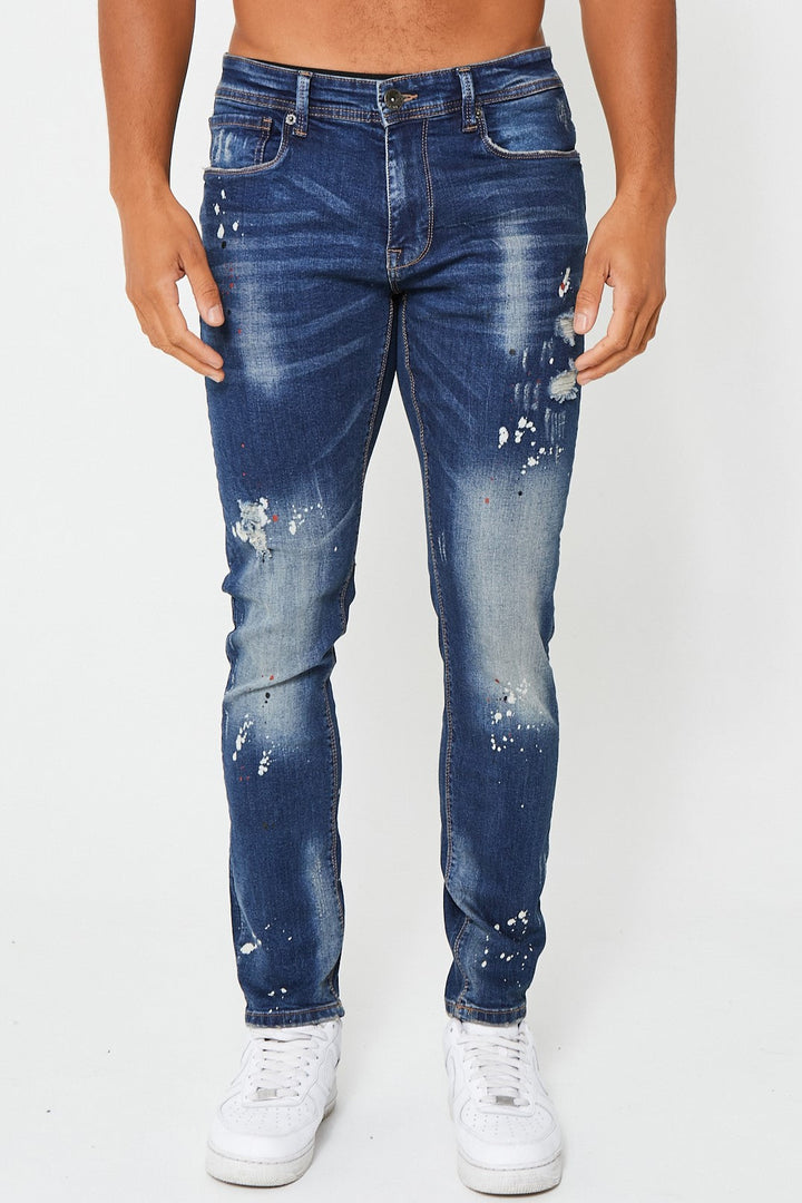 Hainault Tapered Jean - Mid Blue