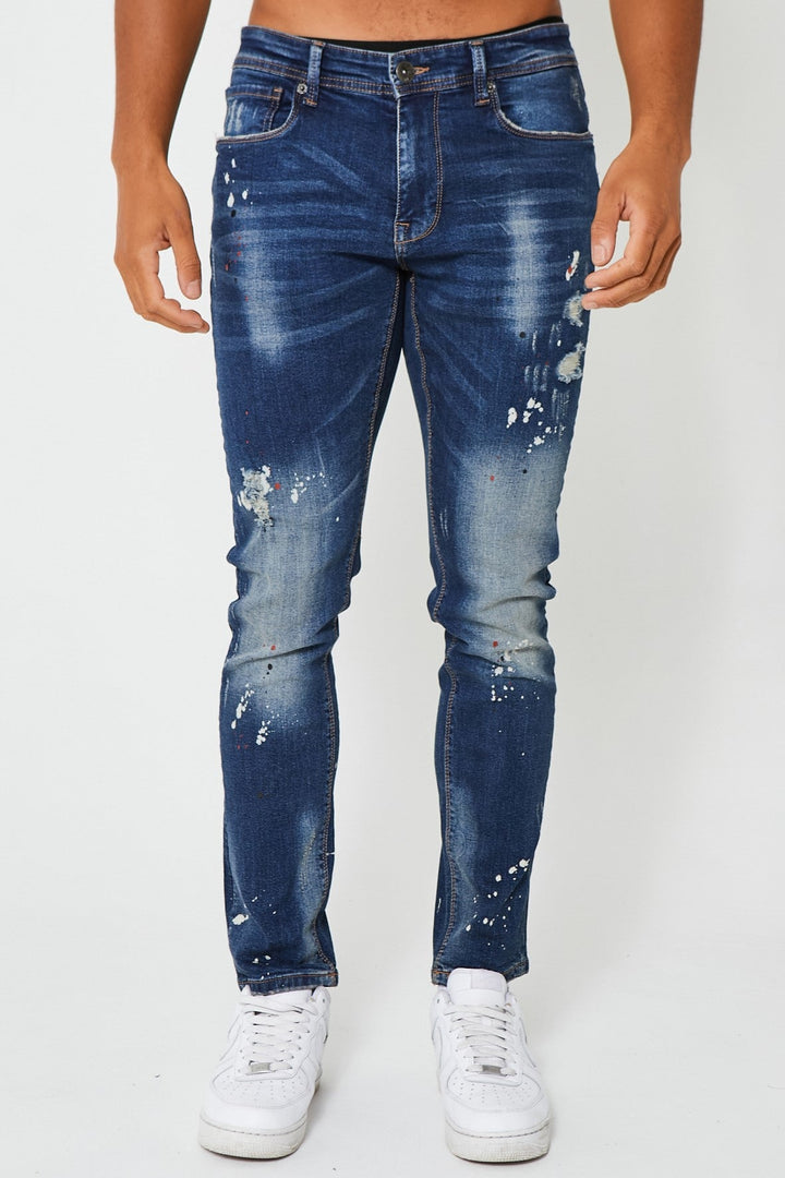 Hainault Tapered Jean - Mid Blue