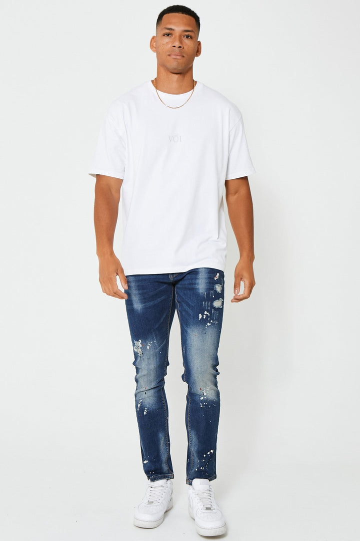 Hainault Tapered Jean - Mid Blue