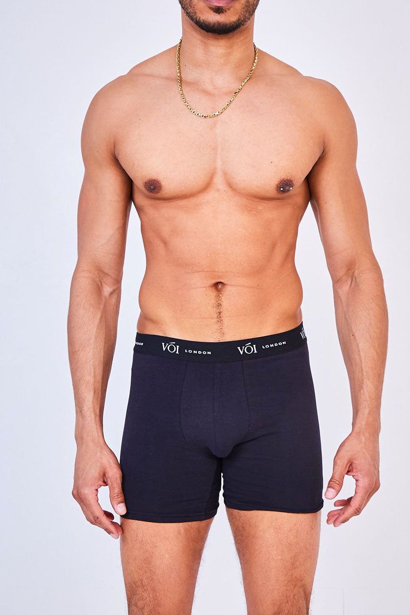 3 Pack Boxers - Black / Grey / White