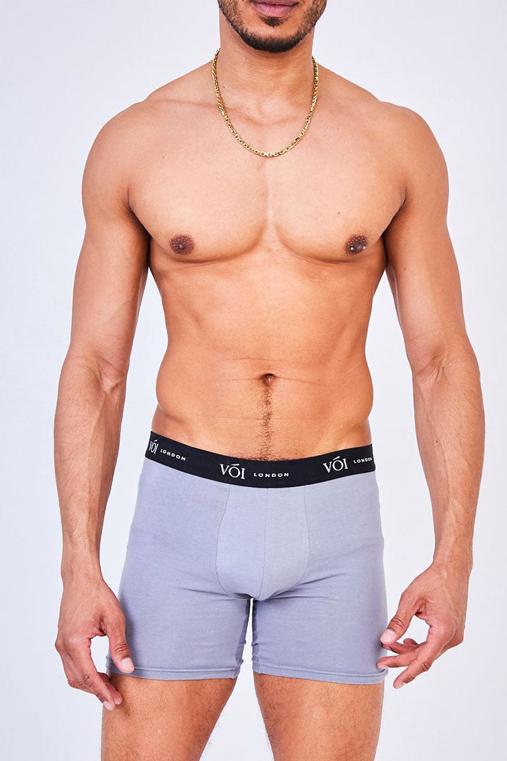 3 Pack Boxers - Black / Grey / White