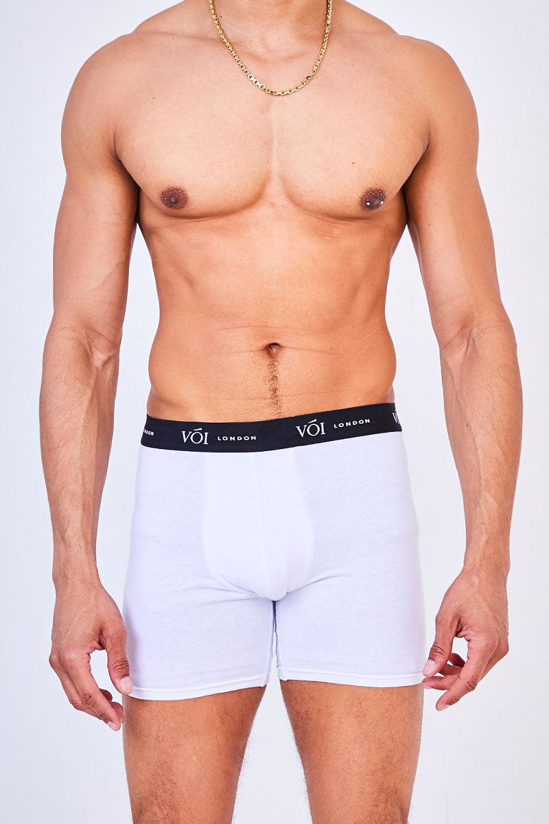 3 Pack Boxers - Black / Grey / White